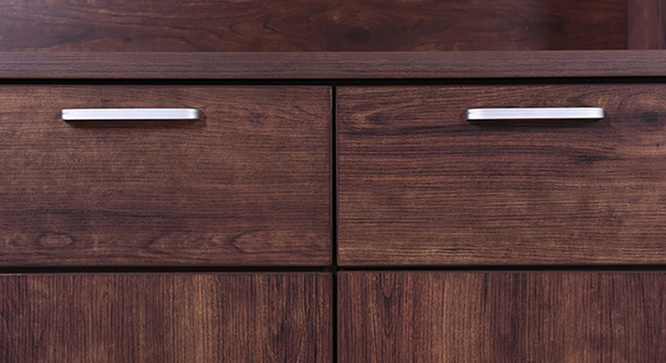 Portley 6-Door Kitchen Cabinet(Walnet)